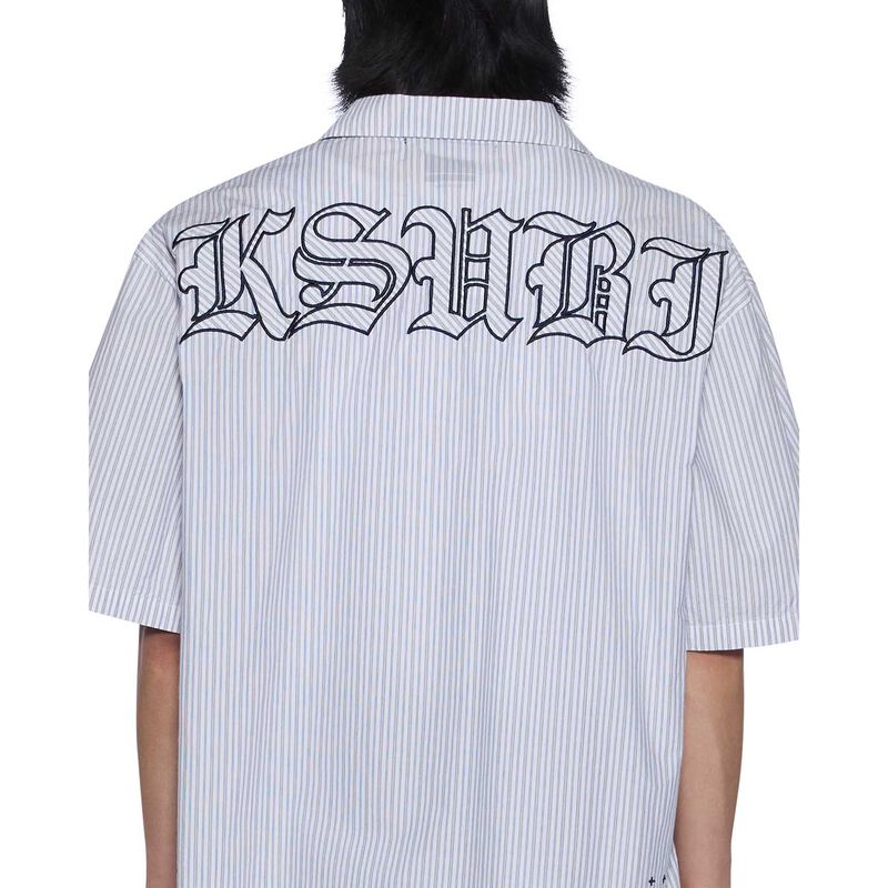 Ksubi Diner SS Shirt Blue Stripe image number 2